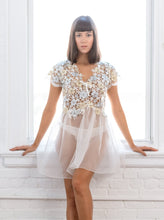 Limited Edition Guipure and Organza Babydoll with Silk Ties