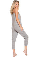 LI294 Roma Confidential Wholesale Lingerie Grey Cozy & Comfy Pajama Jumpsuit with Pocket Details