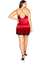 Soft Satin Chemise with Lace Detail