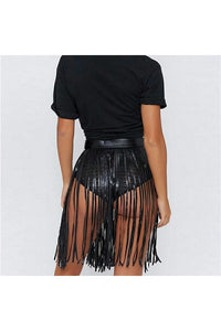 leather fringe skirt - Be Lynley