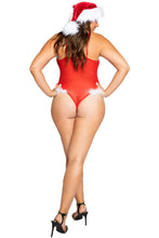 Mrs. Claus Curvy Mesh & Fur Teddy