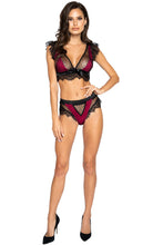Two-Tone Polka Dot Lingerie Short Set