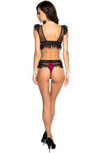 Two-Tone Polka Dot Lingerie Short Set