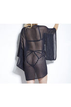 Jade Striped Kimono - Be Lynley