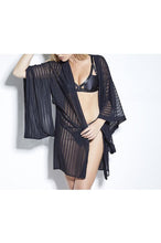 Jade Striped Kimono - Be Lynley
